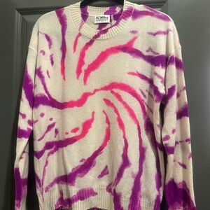 27 Miles Malibu Tie-Dye Sweater - Pink and Purple